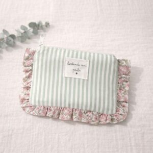 Carterita Volante Rayas y Flores